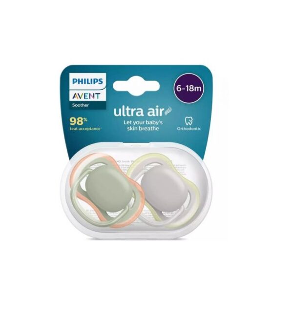 Set 2 Suzete Ultra Air, 6-18 Luni, SCF085/20, Philips Avent