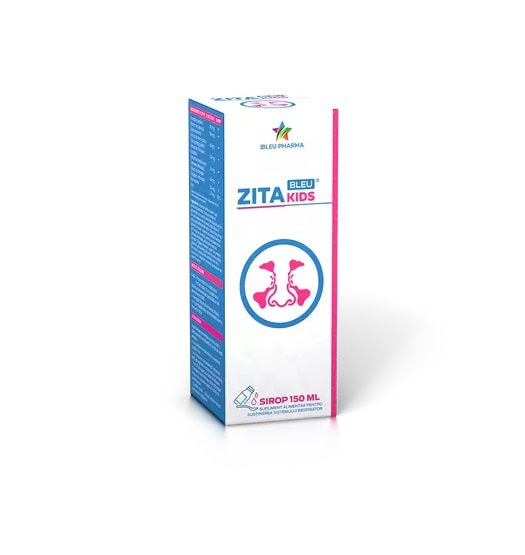 Sirop pentru Copii ZitaBleu Kids, 150 ml, Bleu Pharma