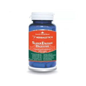 Super Enzime Digestive, 30 Capsule, Herbagetica