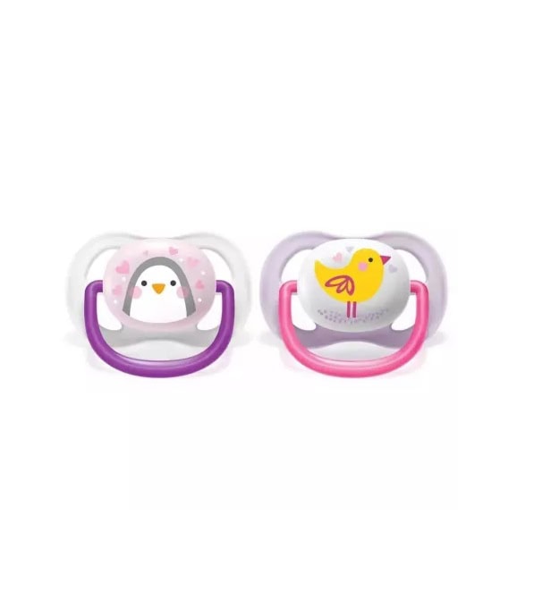 Suzete Ultra Air, 0-6 Luni, 2 Bucati, SCF080/06, Philips Avent