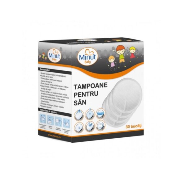 tampoane-pentru-san-30-bucati-minut-baby-O13426-farmacia-morpheus Tampoane pentru San, 30 Bucati, Minut Baby