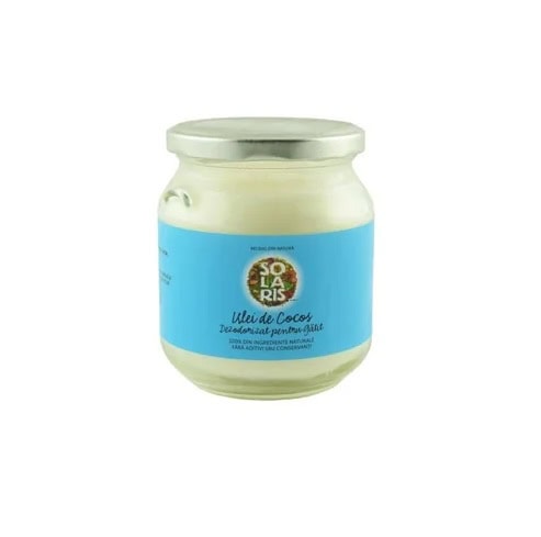 Ulei de Cocos Dezodorizat pentru Gatit, 500ml, Solaris