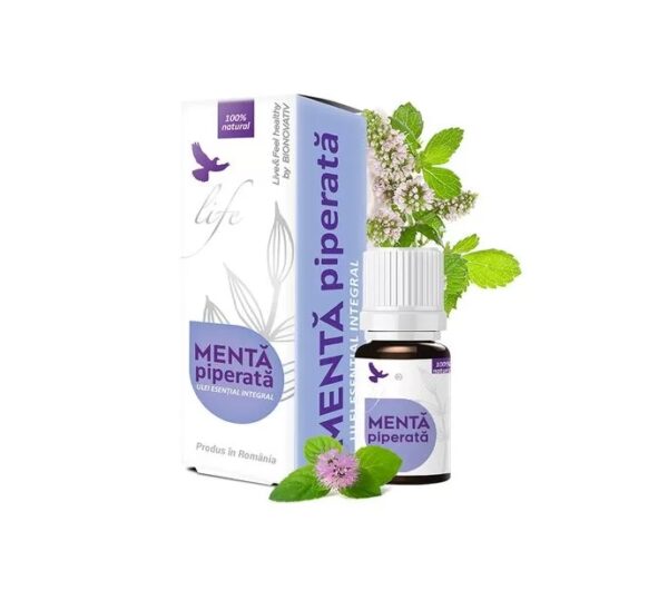 Ulei Esential Integral de Menta Piperata, 5 ml, Bionovativ