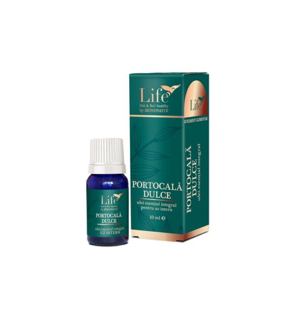 Ulei Esential Integral de Portocala Dulce Life, 10 ml, Bionovativ
