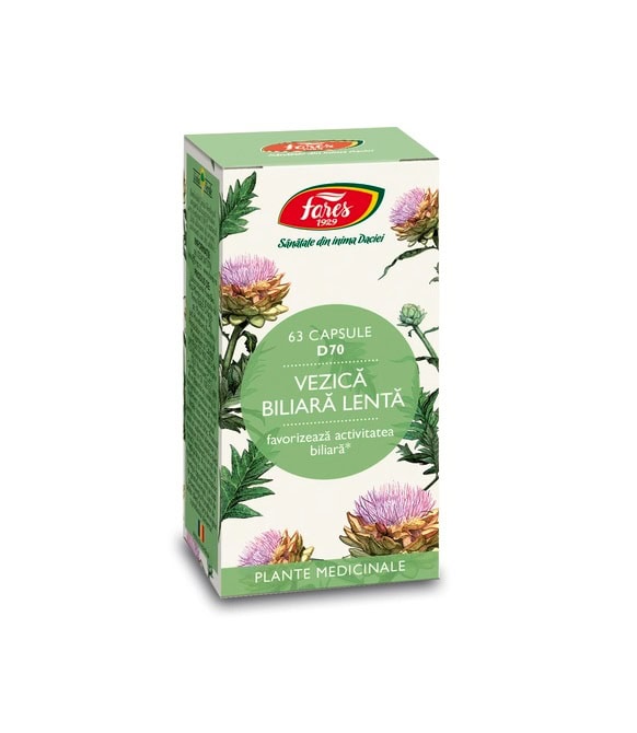 Vezica Biliara Lenta, D70, 63 Capsule, Fares