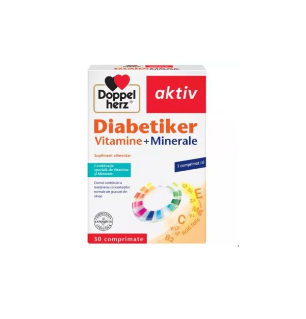 Vitamine si Minerale Diabetiker Aktiv, 30 Comprimate, Doppelherz