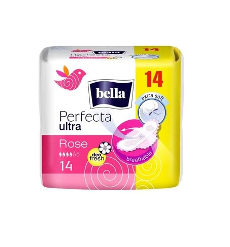 Absorbante Perfecta Slim Rose, 14 Bucati, Bella