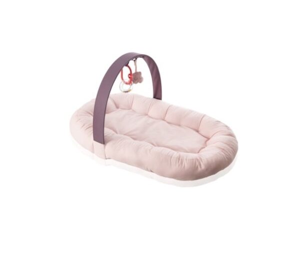 Babynest cu Bara de Jucarii, Somon, BabyJem