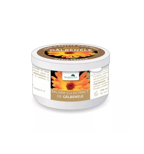 balsam-cu-extract-de-galbenele-150-ml-transvital-O09048-farmacia-morpheus Balsam cu Extract de Galbenele, 150 ml, Transvital