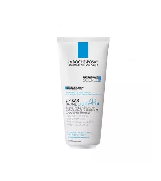 Balsam cu Tripla Actiune Impotriva Puseurilor de Uscaciune a Pielii Lipikar Baume Light AP+M, 200 ml, La Roche-Posay