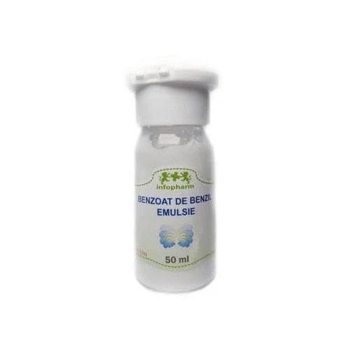benzoat-de-benzil-emulsie-50-ml-infopharm-O22733-farmacia-morpheus Benzoat de Benzil Emulsie, 50 ml, Infopharm