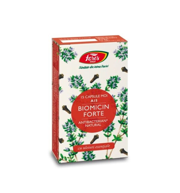Biomicin Forte A15, 15 Capsule, Fares