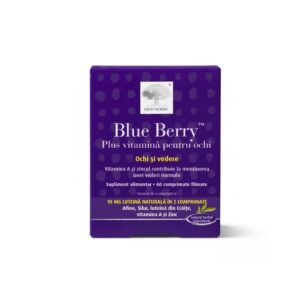 Blue Berry Plus Vitamina pentru Ochi, 60 Comprimate Filmate, New Nordic