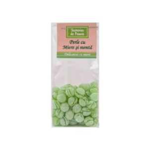 Bomboane Perle cu Miere si Esenta Naturala de Menta, 100 g, Apidava