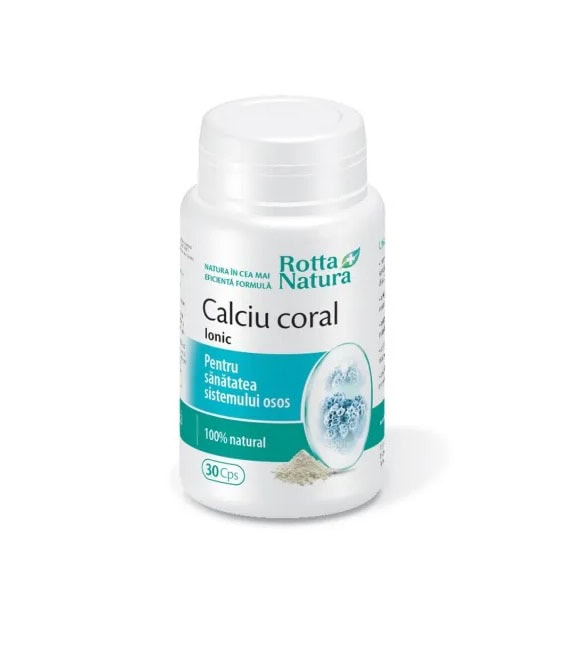 Calciu Coral Ionic, 30 Capsule, Rotta Natura