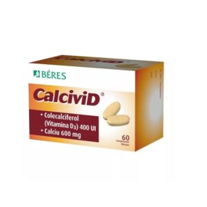Calcivid, 600 mg/400 UI, 60 Comprimate Filmate, Beres Pharmaceuticals