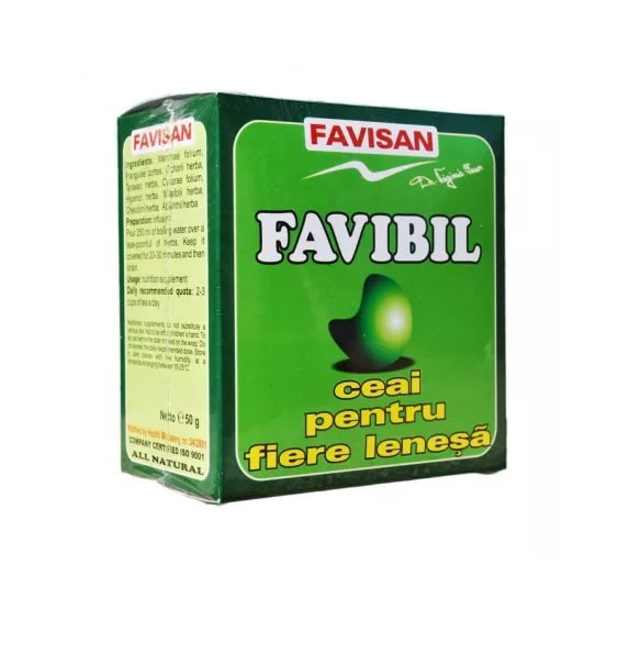 Ceai pentru Fiere Lenesa Favibil, 50 g, Favisan