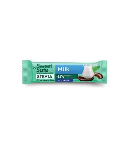 Ciocolata cu Lapte si Indulcitor Natural de Stevia, 25 g, Sly Nutricia