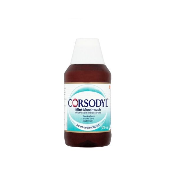 Corsodyl Mint Apa de Gura, 0,2%, 300ml, Haleon