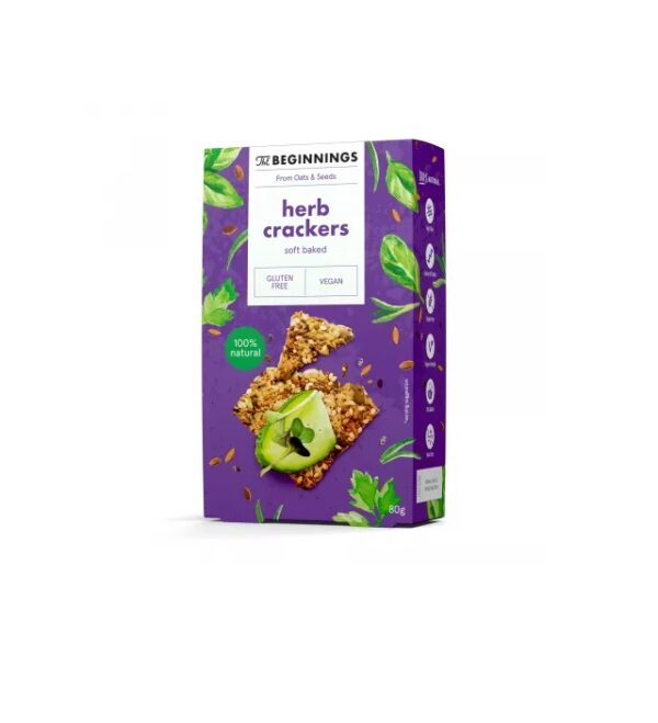 Crackers cu Seminte, 80 g, The Beginnings
