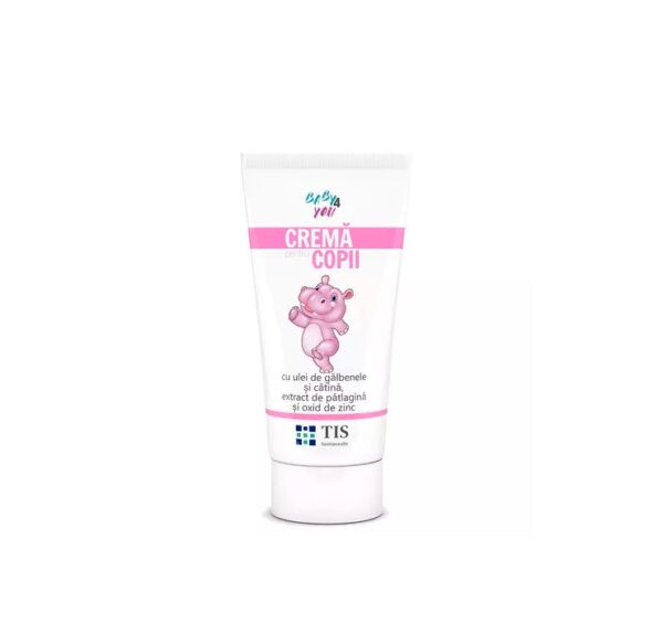 Crema pentru Copii cu Ulei de Catina Baby 4 You, 50 ml, Tis Farmaceutic