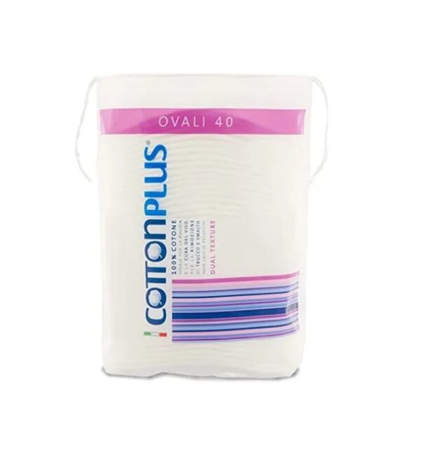 Dischete Demachiante Ovale 9x7 cm, 40 Bucati, Cotton Plus