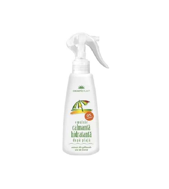 Emulsie Calmanta si Hidratanta dupa Plaja cu Ulei de Menta si Extract de Galbenele Spray, 200 ml, Cosmetic Plant