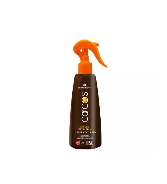 emulsie-pentru-plaja-spf-50-cu-ulei-de-cocos-200-ml-cosmetic-plant-O36666-farmacia-morpheus Emulsie pentru Plaja SPF 50, cu Ulei de Cocos, 200 ml, Cosmetic Plant
