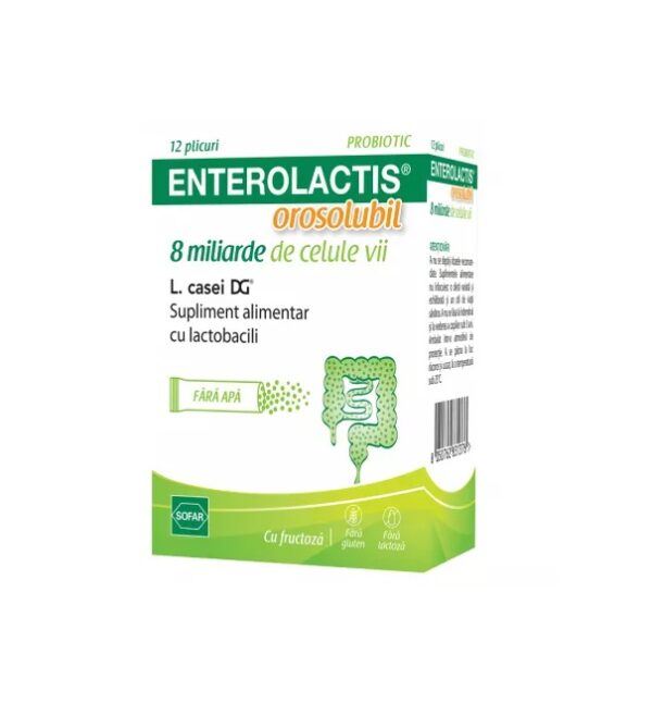 Enterolactis Orosolubil, 12 Plicuri, Sofar