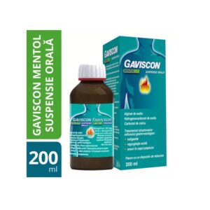 Gaviscon Mentol Suspensie Orala, 200 ml, Reckitt Benckiser Healthcare