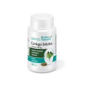 Ginkgo Biloba Extract, 60 mg, 30 Capsule, Rotta Natura