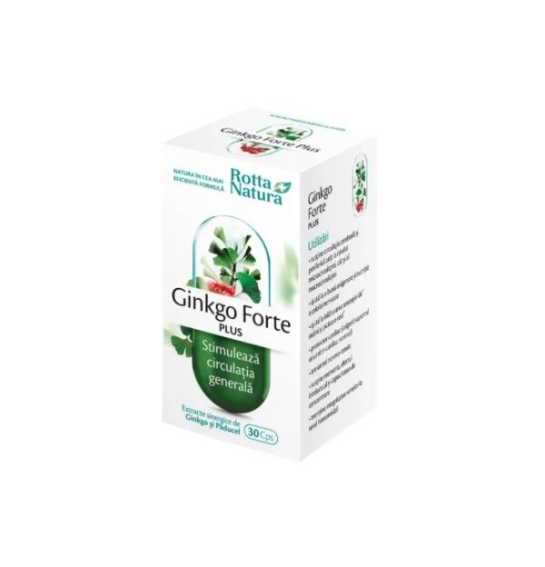 Ginkgo Forte Plus, 30 Capsule, Rotta Natura