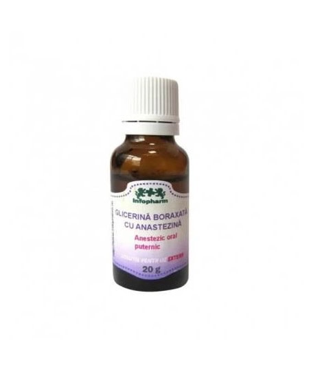 Glicerina Boraxata cu Anestezina, 20 g, Infopharm