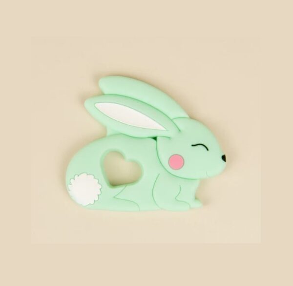 Jucarie Dentitie Cartoon Rabbit Nordic Mint, Little Prints