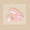 Jucarie Dentitie Cartoon Rabbit Pink, Little Prints