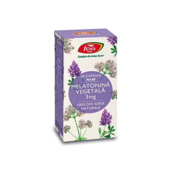 melatonina-vegetala-n168-3mg-20-capsule-fares-O22934-farmacia-morpheus Melatonina Vegetala N168, 3mg, 20 Capsule, Fares