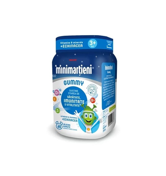 Minimartieni Jeleuri cu Echinacea, +3 Ani, 60 Bucati, Walmark