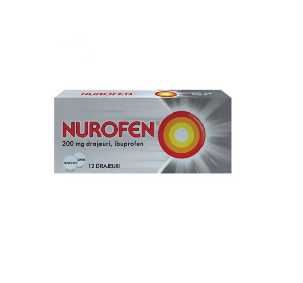 Nurofen, 200 mg, 12 Drajeuri, Reckitt Benkiser Healthcare