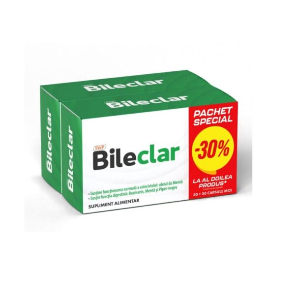 Pachet Bileclar, 30+30 Capsule, Sun Wave Pharma