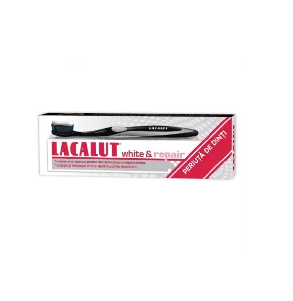 pachet-pasta-de-dinti-lacalut-white-repair-75-ml-periuta-de-dinti-lacalut-black-edition-theiss-naturwaren-O29178-farmacia-morpheus Pachet Pasta de Dinti Lacalut White & Repair, 75 ml + Periuta de Dinti Lacalut Black Edition, Theiss Naturwaren