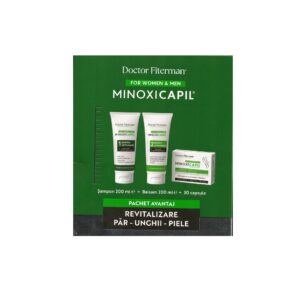 Pachet Revitalizare Păr, Unghii, Piele, Sampon + Balsam + Capsule Minoxicapil, Fiterman Pharma