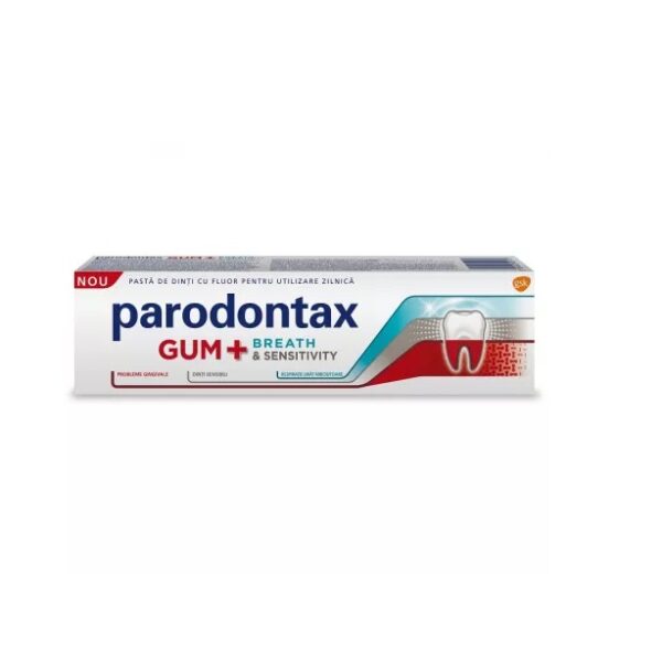 Pasta de Dinti Parodontax Gum Breath Sensitivity, 75 ml, Haleon