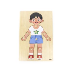 Puzzle Corpul Uman, Baiat, 12 Piese, Viga
