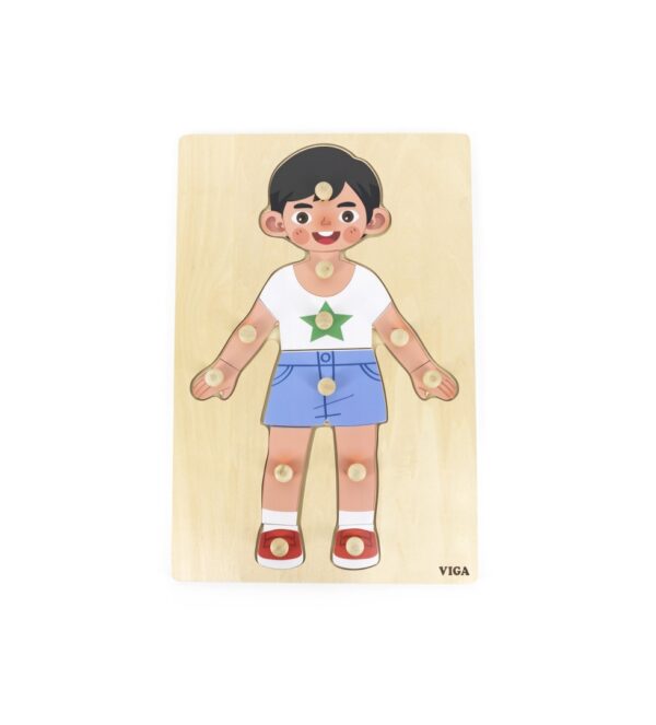 Puzzle Corpul Uman, Baiat, 12 Piese, Viga