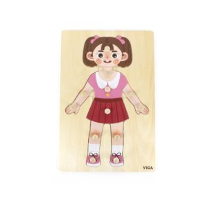 Puzzle Corpul Uman, Fetita, 12 Piese, Viga