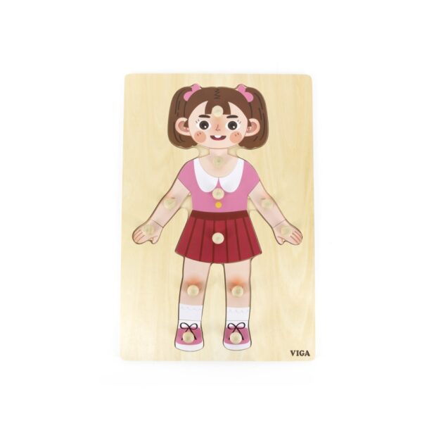 Puzzle Corpul Uman, Fetita, 12 Piese, Viga