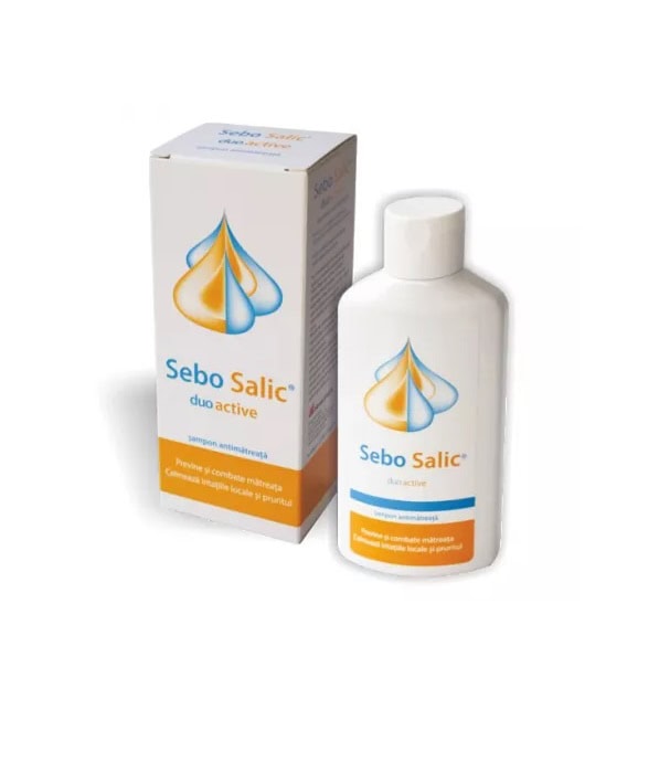 Sampon Antimatreata Sebo Salic Duo Active, 125 ml, Slavia Pharm