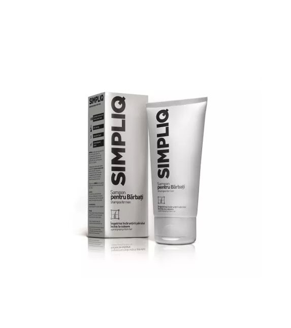 Sampon impotriva Incaruntirii Parului Inchis la Culoare Simpliq, 150 ml, Aflofarm