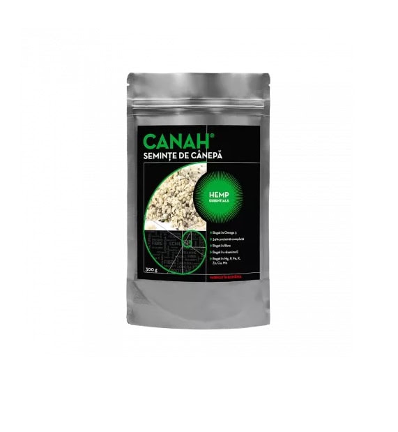 Seminte de Canepa Fara Gluten, 300 g, Canah