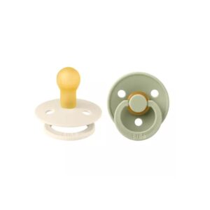 set-2-suzete-cu-tetina-rotunda-colour-latex-0-luni-ivory-sage-bibs-O30115-farmacia-morpheus Set 2 Suzete cu Tetina Rotunda Colour Latex, +0 Luni, Ivory/Sage, BIBS